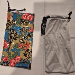 Designer Malibu Jim & Smith  Sunglass Dust Bag Protector Polish Bags Set 2